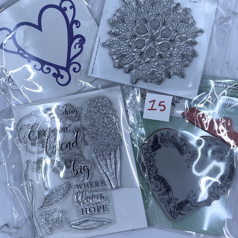 Four (4) Assorted Stamp & Dies sets
 (item 15)